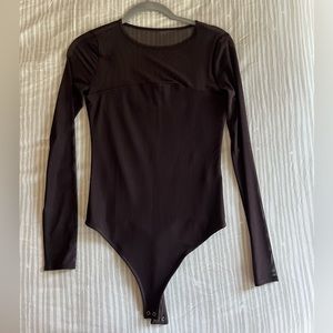 a&f mesh long sleeve bodysuit